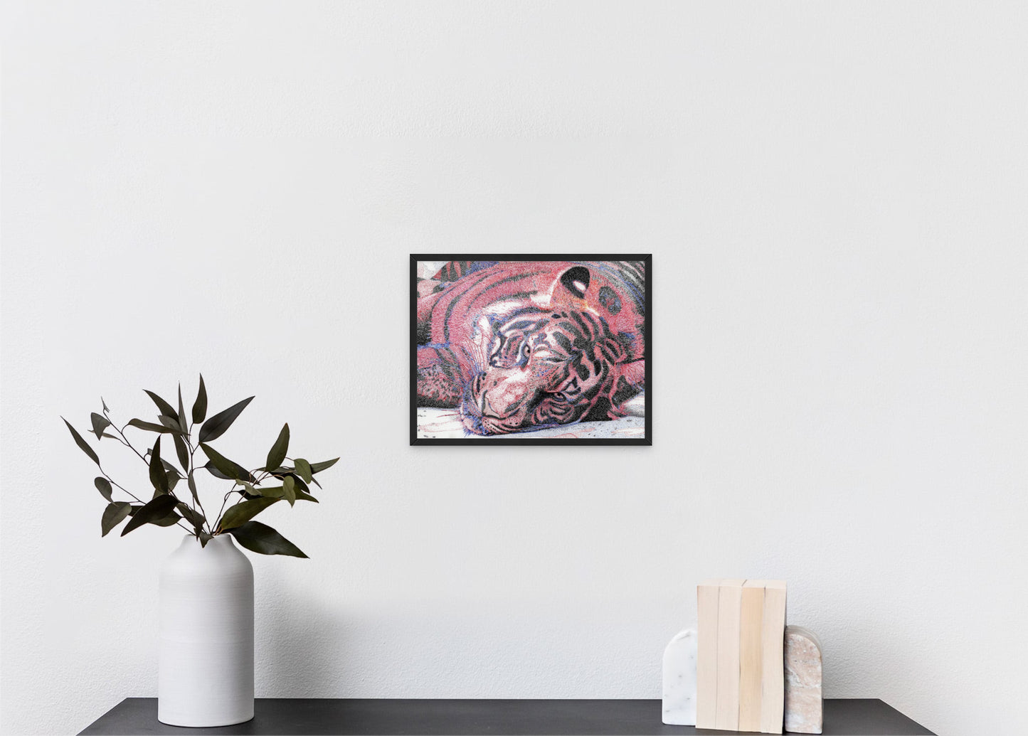 Le Tigre Violet (11"x14" framed print)