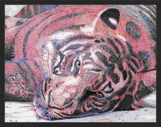 Le Tigre Violet (11"x14" framed print)