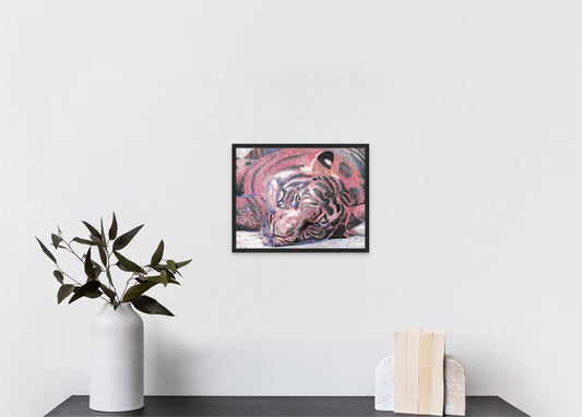 Le Tigre Violet (11"x14" framed print)